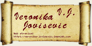 Veronika Jovišević vizit kartica